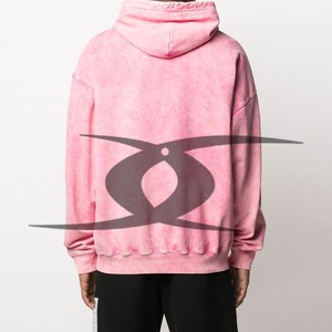 Sweat à capuche thermique pour hommes personnalisé Sun Faded Acid Wash 100% Cotton Solid Pattern Wholesale Manufacturer for Winter - Product Image 2