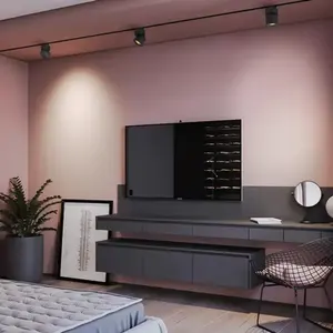 IllumiRail, éclairage sur rail au design moderne, puce LED COB, corps en aluminium et PC, installation magnétique sur rail pour éclairage sur rail de bureau - Product Image 5