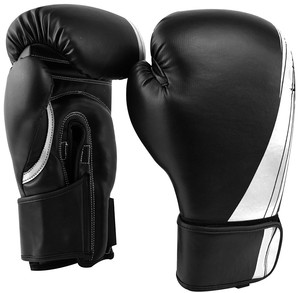 Guantes de boxeo de cuero PU de alta calidad 8oz 10oz 12oz 16oz con logotipo personalizado de cuero genuino para entrenamiento OEM disponible - Product Image 1