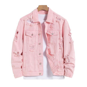 แจ็คเก็ตยีนส์ผู้ชาย/ผู้หญิง ปกพับได้ สไตล์สตรีทแวร์ สำหรับฤดูหนาว บริการ OEM มีจำหน่าย ราคา-LWK-DJ-1021 - Product Image 1