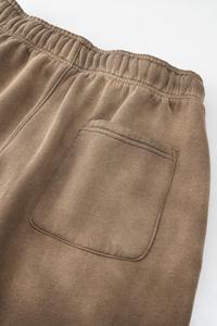 Pantalon décontracté surdimensionné en molleton de coton français, lourd, écologique, respirant, antistatique, mi-évasé, délavé au soleil, ample et droit - Product Image 6