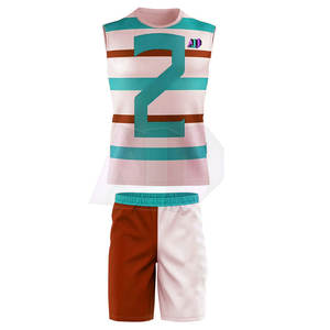 Ensemble de maillots et de shorts de compression 7v7 légers, respirants et à séchage rapide, unisexe, adulte, haute qualité, fabriqué en 100% polyester - Product Image 3