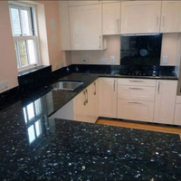 Dalles de granit naturel indien Black Galaxy 100% naturel, 20 mm, haute résistance, finition antique moderne, pour hôtels/villas, salles de bain, escaliers
