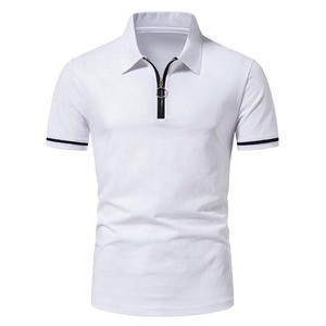 Jersey atlético con cremallera para hombre, tejido que absorbe la humedad, diseño ligero, polos de algodón 100% personalizados OEM para hombre a la venta - Product Image 2