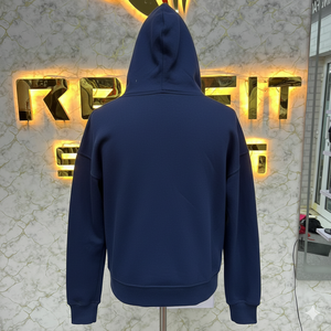 Sweat-shirts à capuche personnalisés avec logo, épais, à fermeture éclair, pull-over vierge, impression puff, lourd, de haute qualité, avec fermetures éclair - Product Image 4