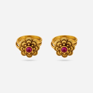 Antique <b>Gold</b> Plated <b>Toe</b> <b>Ring</b> for Wedding Engagement or Gift 188661 - Product Image 1