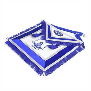 Tablier maçonnique en cuir durable, design élégant brodé, sangle réglable, idéal pour les réunions rituelles de la loge, les événements - Product Image 4