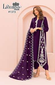 Women's <b>Indian</b> Pakistani Handwork Kurti Pant Suit with Dupatta Dress <b>Fabric</b> Available at Factory Price Trusted Supplier - Product Image 6