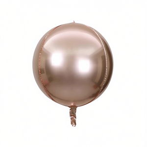 Palloncini Metallici 4D Oro Rosa per San Valentino, 45cm 18in, Confezione da 12 Pezzi - Product Image 2