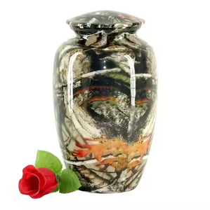 Vintage Cremation <b>Ashes</b> <b>Urn</b> Ocean Blue Marble Finish Printed Unique Design Cremation Customized <b>Urn</b> <b>for</b> Funeral & Burial Supplie - Product Image 4