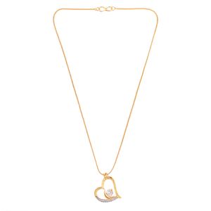 Zircon cubique coeur lune amour pendentif chaîne collier CZ bijoux saint valentin cadeau pour femmes filles - Product Image 3