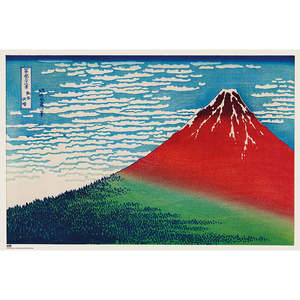 Hokusai's Mount Fuji <b>Poster</b> Durable Paper Design for Wall Display - Product Image 1