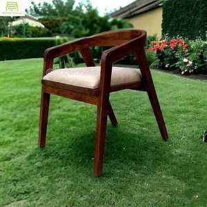 Chaise dinante naturelle en bois solide de style de salon à la maison rétro élégante de meubles pour le restaurant - Product Image 2