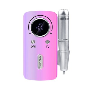 Lime à ongles portable 45000 tr/min, perceuse à ongles électrique rechargeable, six têtes de polissage différentes, forme de stylo, batterie externe - Product Image 5