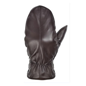 Protective Winter <b>Leather</b> <b>Mittens</b> for Daily Outdoor Use Made from Cowhide or Goatskin with Soft and Durable Finish - Product Image 3