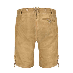 Pantalones cortos transpirables de alta calidad para la venta en línea Ropa casual hecha a medida Lederhosen Pantalones cortos bávaros para uso en adultos - Product Image 2