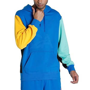 เสื้อฮู้ดขนแกะแบบสวมหัวมีบล็อกสีขนาดใหญ่พิเศษพิมพ์ฉลากตามสั่ง - Product Image 6