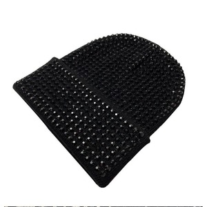 Gorros de Punto Ajustables Unisex con Pedrería Multicolor de Última Moda, Bordados a Mano, 100% Acrílicos, con Pedrería de 4 mm, para Exteriores - Product Image 4