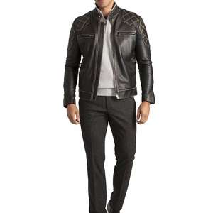 New Fashion Custom Leather Jacket for <b>Men</b> Best Price Leather Jacket for <b>Men</b> Wholesale Low Price - Product Image 1