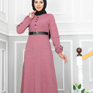 Nouvelle saison vêtements islamiques d'hiver pour femmes robes modestes Abaya veste tunique tricots Cardigan Hijab ethnique turc qualité - Product Image 1