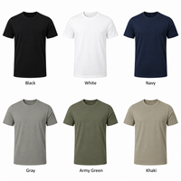 Kaos Pria Grosir Bahan Polyester Spandex Kerah Bulat Lengan Pendek Bernapas Menyerap Keringat Cepat Kering Polos