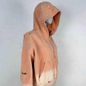 Créez votre propre logo, sweats à capuche pour femmes de haute qualité avec strass, nouveau style, quantité en gros, sweats à capuche pour femmes avec strass - Product Image 4