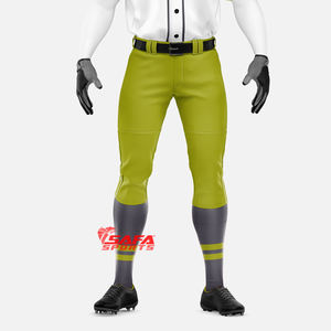 Ensemble d'uniformes de baseball personnalisés SAFA SPORTS, maillots d'équipe, pantalons, polyester respirant, séchage rapide, antibactérien, tailles plus grandes, logos personnalisés - Product Image 3