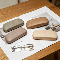 Étui à lunettes de luxe en cuir PU rigide, élégant et portable, boîte de rangement pour lunettes de lecture