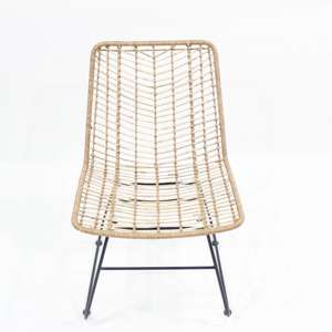 Comhome-Chaise longue en rotin en plastique durable avec coussins profonds et caractéristiques assorties pour une relaxation de qualité supérieure - Product Image 4