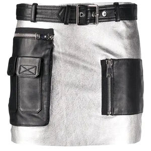 Dernières tendances en matière de jupes en cuir pour femmes disponibles à des prix raisonnables / Jupes en cuir décontractées pour femmes, mode d'hiver - Product Image 3