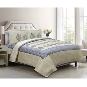 Tinh khiết bông Vải hoa in Vua Kích thước đôi bedsheet bedding <span class=keywords><strong>Set</strong></span> với gối bao gồm bán lẻ và nhà sản xuất - Product Image 1