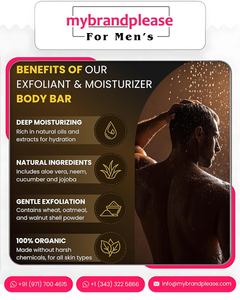 Savon exfoliant pour le corps de 125g pour hommes, marque privée personnalisée, vente en gros de savon parfumé médicamenteux pour blanchir les soins de la peau - Product Image 6