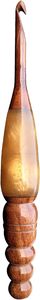Gancho de ganchillo de resina y palo de roble de 7 pulgadas con mango ergonómico para tejer y hacer ganchillo, 6 mm - Product Image 6