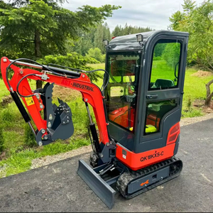 LIVRAISON GRATUITE AGT QK18 MINI-EXCAVATEUR 16 CV Lame de Remblai 39 pouces Godet 16 pouces avec Dents Pouce Hydraulique 10 pouces Approuvé EPA CE - Product Image 1