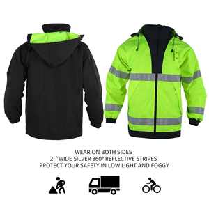Precio de fábrica más vendido Demanda de los clientes Tamaño personalizado Alta visibilidad Unisex Reflective Road Safety Security Jacket Proveedor - Product Image 6