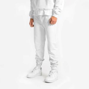 2024 ใหม่มาถึงโลโก้ที่กําหนดเองFlareซ้อนSweatpantsผ้าฝ้ายขนแกะผู้ชายStreetwear Joggerกางเกง - Product Image 2