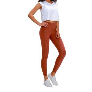 Leggings de yoga pour femmes à taille haute très élastique, couleur unie, en Spandex/Nylon, longueur intégrale, légers (220g), imprimés par transfert thermique – Meilleures ventes - Product Image 2