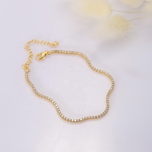 Diseño de piedra de circón cuadrado 1,70mm pulsera de tenis turco hecho a mano venta al por mayor 925 joyería de plata esterlina - Product Image 4