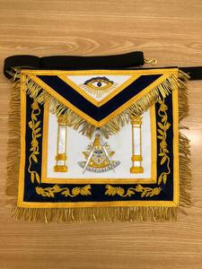 Masonic Regalia Past Master Delantal masónico bordado a mano de alta calidad Delantal masónico bordado personalizado - Product Image 3