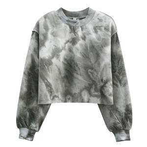 Sudadera con capucha de gimnasio para mujer de calidad superior, ropa informal, superventas, transpirable, venta al por mayor, sudadera de mujer OEM, Top corto de talla grande - Product Image 1