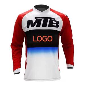 Jersey de Ciclismo MTB Personalizable, Superventas, con Bloques de Color en Degradado, de Secado Rápido y Transpirable, para Ciclismo de Montaña y Carreras Todoterreno, Disponible en Stock - Product Image 4