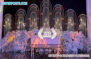 Diya อุปกรณ์ประกอบฉากโลหะสีทองสำหรับตกแต่งงานแต่งงาน,อุปกรณ์โลหะสำหรับตกแต่งงานแต่งงานทางเข้างานแต่งงาน - Product Image 2