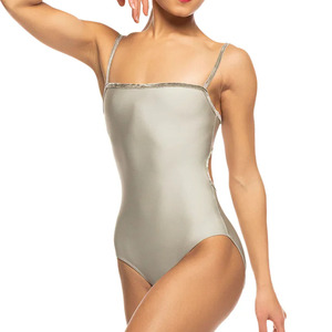 Justaucorps de ballet d'été sans manches Ballerine noire Coton Danse Justaucorps de gymnastique pour filles - Product Image 1