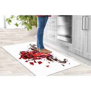 Polygon Bull Large <b>Rug</b>, Entryway Gift <b>Rug</b> For Home, Printed <b>Rug</b>,Chenille <b>Rug</b> - Product Image 4