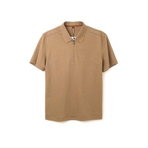 Polos pour hommes OEM de haute qualité respirants et légers pour l'été Vêtements pour hommes Chemises en coton grande taille à demi-fermeture éclair - Product Image 1