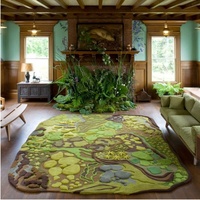 Tapis d'intérieur au design personnalisé Tapis tufté à la main Tapis de canapé de chevet pour tapis de salon