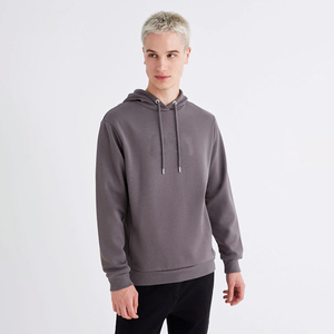 Vente en gros de pulls à capuche 100% coton pour hommes, logo personnalisé, polaire brodée, vêtements d'hiver, sérigraphie, teint uni - Product Image 3