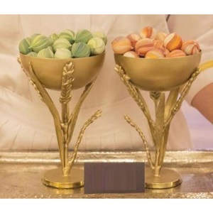 ชามเสิร์ฟขนมสายโลหะสีทองสำหรับใส่ขนมขนมขนมขนมดีไซน์ที่น่าชื่นชม - Product Image 4