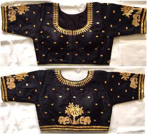 เสื้อที่สวยงามกับลำดับ zari และงานด้าย - Product Image 6