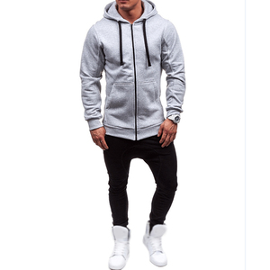 Vêtements d'hiver Fashion Casual Full Zip Us Hoodies Cotton Fleece Plain Hoodies Wholesale Top Quality Hoodies - Product Image 5